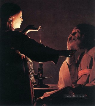 The Dream of St Joseph candlelight Georges de La Tour Oil Paintings